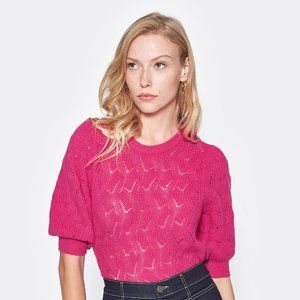 NWT Joie Jenise Wool-Blend Fuschia Sweater